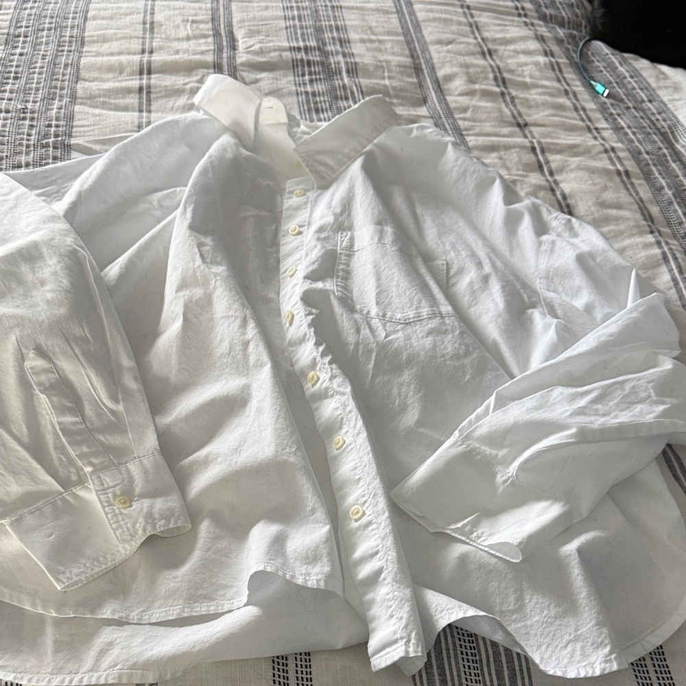 Gap Oversized White Button-Up Shirt